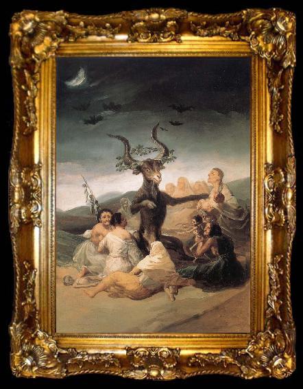 framed  Francisco Goya L-Aquelarre, ta009-2